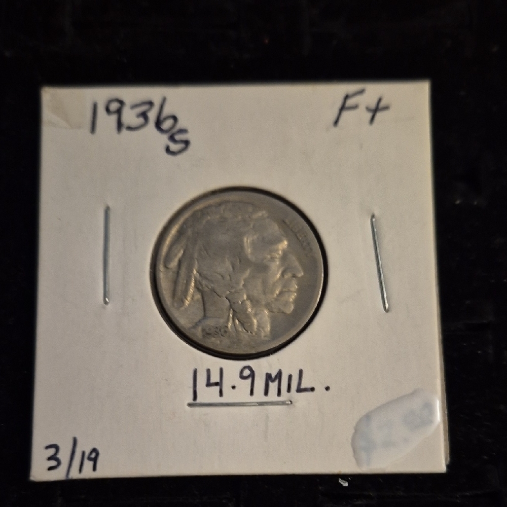 1936 Buffalo Nickel Coin